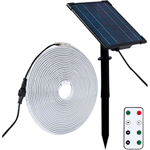 Tira LED redonda solar 10m 3000ºK