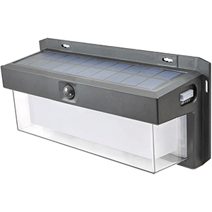 Aplique solar LED recargable 10W con sensor 3000-5000ºK